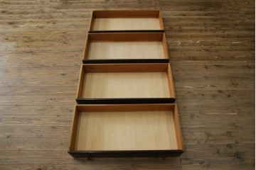 和製ヴィンテージ　民芸家具　モダンな佇まいが魅力的な松本民芸家具風のチェスト　(R-047314)