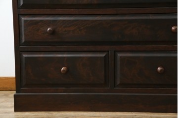 和製ヴィンテージ　民芸家具　モダンな佇まいが魅力的な松本民芸家具風のチェスト　(R-047314)