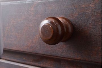 和製ヴィンテージ　民芸家具　モダンな佇まいが魅力的な松本民芸家具風のチェスト(引き出し、衣装箪笥、収納箪笥、ビンテージ)(R-047314)