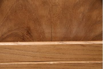 和製アンティーク　大胆でくっきりとした杢目が趣溢れる前面ケヤキ材製の関東水屋箪笥(サイドボード、収納棚、茶棚、キャビネット)(R-047321)