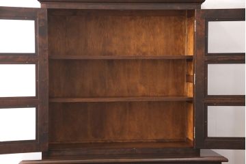 松本民芸家具・310型食器棚　希少なヴィンテージ品!深みを増した色合いが美しい食器棚(収納棚、キャビネット、ビンテージ)(R-047325)