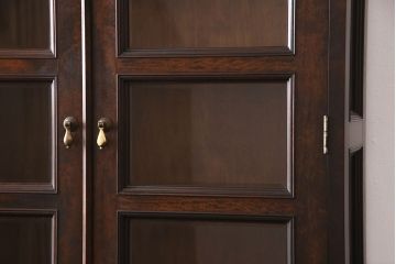 松本民芸家具・310型食器棚　希少なヴィンテージ品!深みを増した色合いが美しい食器棚(収納棚、キャビネット、ビンテージ)(R-047325)