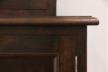 松本民芸家具・310型食器棚　希少なヴィンテージ品!深みを増した色合いが美しい食器棚(収納棚、キャビネット、ビンテージ)(R-047325)