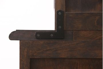 松本民芸家具・310型食器棚　希少なヴィンテージ品!深みを増した色合いが美しい食器棚(収納棚、キャビネット、ビンテージ)(R-047325)