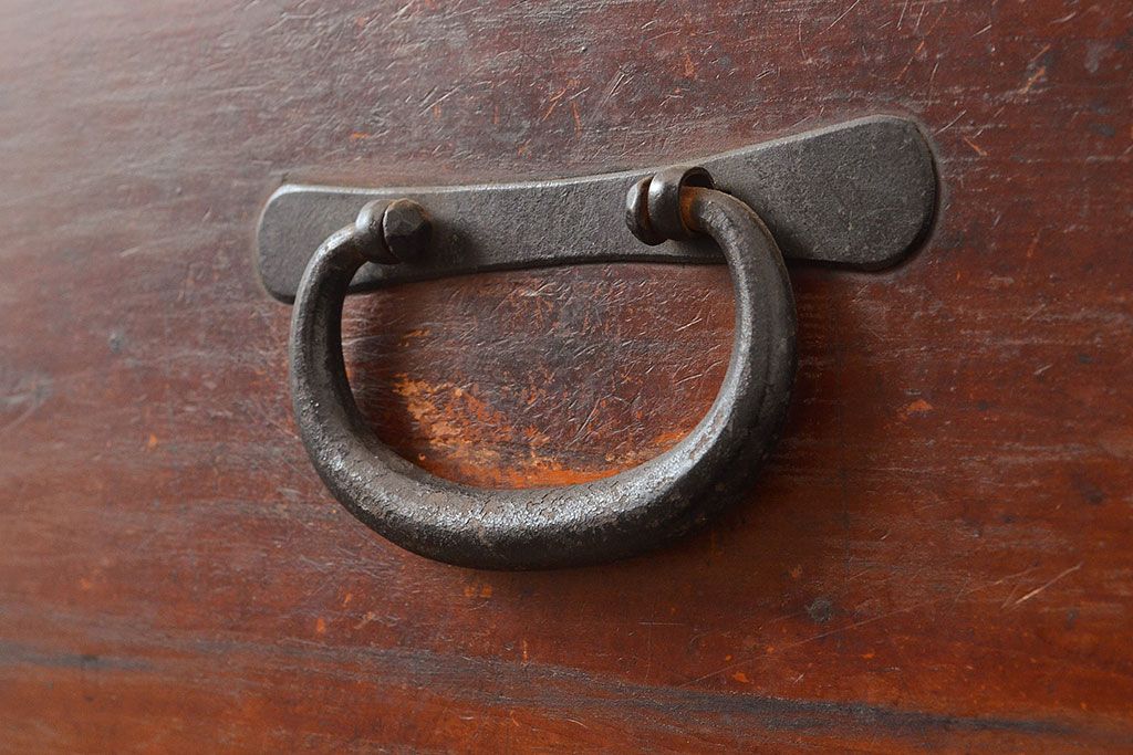 和製アンティーク　ヒノキ材の味わいがたっぷりと感じられる和タンス(引き出し、チェスト)(R-047326)