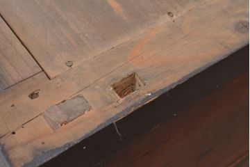 和製アンティーク　ヒノキ材の味わいがたっぷりと感じられる和タンス(引き出し、チェスト)(R-047326)