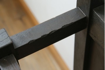 和製アンティーク　昭和初期　玄関の整理整頓や身支度に便利な傘立て&コートハンガー　(R-047329)