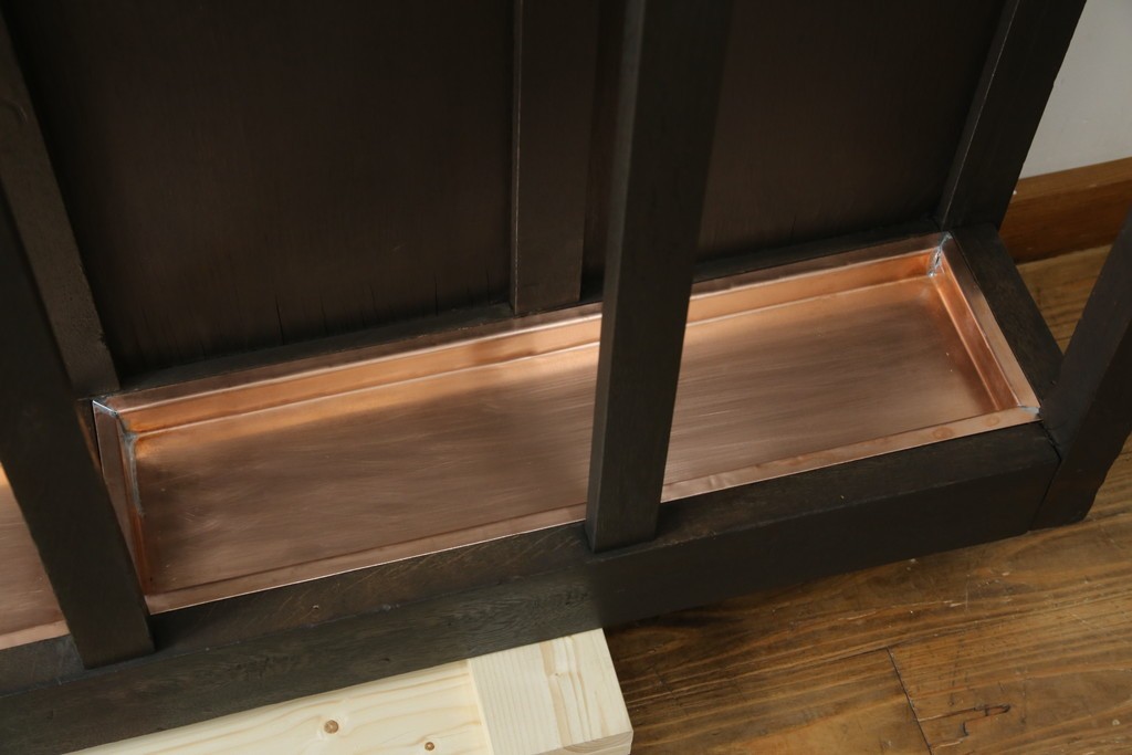 和製アンティーク　昭和初期　玄関の整理整頓や身支度に便利な傘立て&コートハンガー　(R-047329)