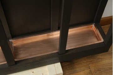 和製アンティーク　昭和初期　玄関の整理整頓や身支度に便利な傘立て&コートハンガー　(R-047329)