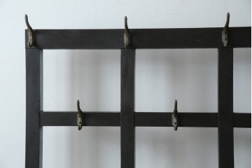 和製アンティーク　昭和初期　玄関の整理整頓や身支度に便利な傘立て&コートハンガー　(R-047329)