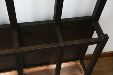 和製アンティーク　昭和初期　玄関の整理整頓や身支度に便利な傘立て&コートハンガー　(R-047329)