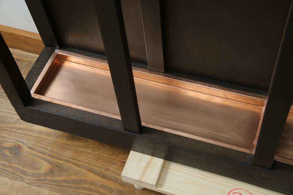 和製アンティーク　昭和初期　玄関の整理整頓や身支度に便利な傘立て&コートハンガー　(R-047329)