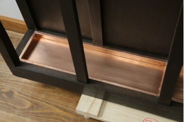 和製アンティーク　昭和初期　玄関の整理整頓や身支度に便利な傘立て&コートハンガー　(R-047329)