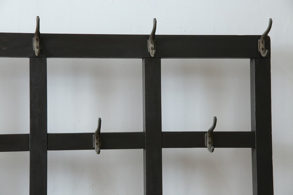 和製アンティーク　昭和初期　玄関の整理整頓や身支度に便利な傘立て&コートハンガー　(R-047329)