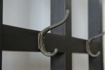 和製アンティーク　昭和初期　玄関の整理整頓や身支度に便利な傘立て&コートハンガー　(R-047329)