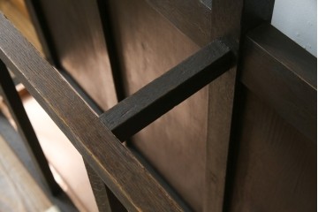 和製アンティーク　昭和初期　玄関の整理整頓や身支度に便利な傘立て&コートハンガー　(R-047329)