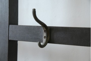 和製アンティーク　昭和初期　玄関の整理整頓や身支度に便利な傘立て&コートハンガー　(R-047329)