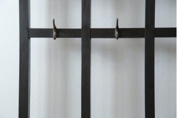 和製アンティーク　昭和初期　玄関の整理整頓や身支度に便利な傘立て&コートハンガー　(R-047329)