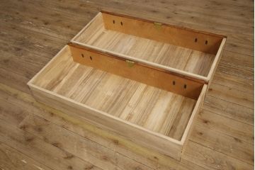 和製ヴィンテージ　岩谷堂箪笥　天板を付けてリメイク!迫力ある杢目が魅力のチェスト(箪笥、引き出し、和タンス、ローボード、ビンテージ)(R-047333)