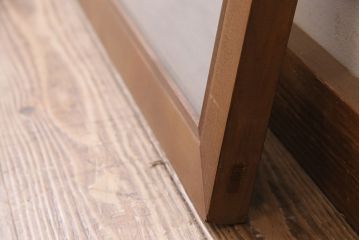 アンティーク建具　麻の葉文様の組子が素敵な昭和中期の欄間(明かり取り、明り取り)(R-047336)