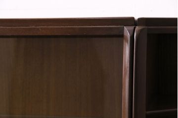 ヴィンテージ家具　北欧ビンテージ　G-PLAN(ジープラン)　チーク材　ミッドセンチュリースタイルにおすすめなブックケース&ディスプレイキャビネット(収納棚、戸棚、本箱、キャビネット)(R-047339)