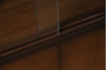 ヴィンテージ家具　北欧ビンテージ　G-PLAN(ジープラン)　チーク材　ミッドセンチュリースタイルにおすすめなブックケース&ディスプレイキャビネット(収納棚、戸棚、本箱、キャビネット)(R-047339)