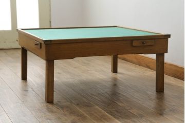 和製アンティーク　栓材　希少!レトロな雰囲気を盛り上げる折りたたみ式の雀卓(麻雀卓、折りたたみテーブル)(R-047342)