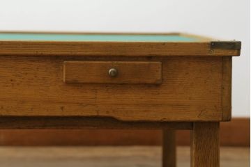 和製アンティーク　栓材　希少!レトロな雰囲気を盛り上げる折りたたみ式の雀卓(麻雀卓、折りたたみテーブル)(R-047342)