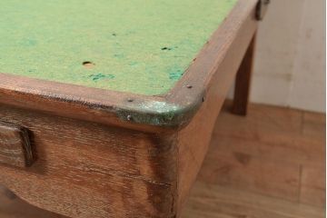 和製アンティーク　栗材　希少!レトロな雰囲気を盛り上げる折りたたみ式の雀卓(麻雀卓、折りたたみテーブル)(R-047343)