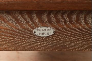 和製アンティーク　栗材　希少!レトロな雰囲気を盛り上げる折りたたみ式の雀卓(麻雀卓、折りたたみテーブル)(R-047343)