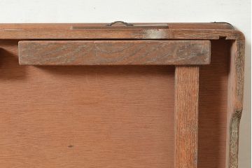 和製アンティーク　栗材　希少!レトロな雰囲気を盛り上げる折りたたみ式の雀卓(麻雀卓、折りたたみテーブル)(R-047343)