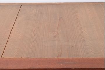 美品　アンティーク家具　ケヤキ材の木目が美しい漆塗り帳場箪笥(戸棚、収納棚、キャビネット)(R-047345)