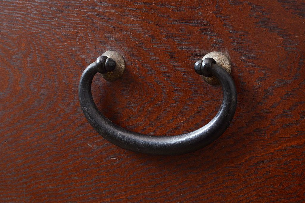 アンティーク　極美品　前面(黒柿孔雀杢・ケヤキ玉杢)　中(桐)　天板・側面(楠木)　漆塗り　群馬県の織物問屋から出てきました!!最高級の重ね箪笥(収納箪笥、整理箪笥、引き出し、チェスト)(R-047346)