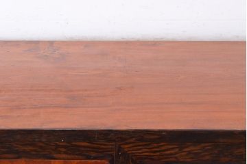 アンティーク　極美品　前面(黒柿孔雀杢・ケヤキ玉杢)　中(桐)　天板・側面(楠木)　漆塗り　群馬県の織物問屋から出てきました!!最高級のローボード(収納棚、テレビ台、テレビボード)(R-047347)