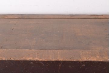 和製アンティーク　前面ヒノキ材　古い木の味わいが楽しめる重厚な佇まいの箪笥サイドボード(水屋箪笥、収納箪笥、収納棚)(R-047351)