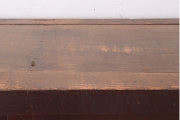 和製アンティーク　前面ヒノキ材　古い木の味わいが楽しめる重厚な佇まいの箪笥サイドボード(水屋箪笥、収納箪笥、収納棚)(R-047351)