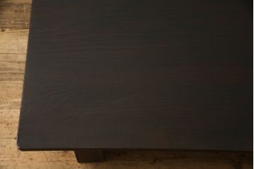 和製ヴィンテージ　浮造り仕上げ　味のある風合いが楽しめる総栗材製の座卓(ローテーブル、ビンテージ)(R-047354)
