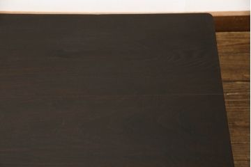 和製ヴィンテージ　浮造り仕上げ　味のある風合いが楽しめる総栗材製の座卓(ローテーブル、ビンテージ)(R-047354)