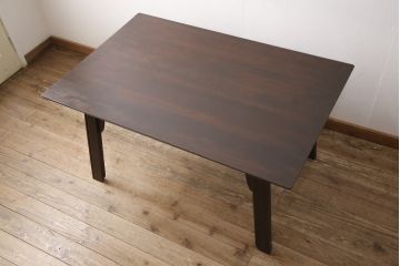 ヴィンテージ家具　松本民芸家具　#70型食卓　脚のデザインがおしゃれなダイニングテーブル(定価約19万円)(4人掛け、ビンテージ)(R-047356)