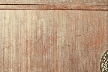 和製アンティーク　上品な金具の意匠が目を引く前面桐材製の箪笥ローボード(テレビ台、戸棚)(R-047359)