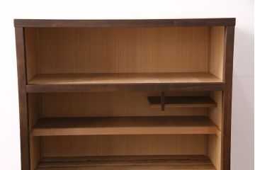 中古　民芸家具　和の趣漂う上品な佇まいの置水屋(置き水屋、茶水屋、戸棚、食器棚、茶棚)(R-047362)
