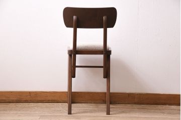 和製ヴィンテージ　温かみのある雰囲気が魅力の小ぶりなチェア(ダイニングチェア、椅子、ビンテージ)(R-047375)