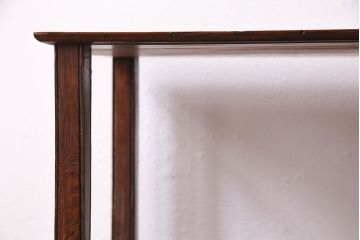 和製アンティーク　味わいがある、シンプルな松材製のラック(収納棚、飾り棚)(R-047376)