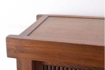 ビンテージ　民芸家具　総ヒノキ材製　1970年頃につくられた和の空間づくりにぴったりな水屋箪笥(重ね箪笥、収納棚、戸棚、ヴィンテージ)(R-047385)
