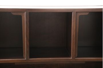 中古　松本民芸家具　高級感溢れる佇まいが魅力のF型朝鮮棚(定価約55万円)(飾り棚、収納棚)(R-047392)