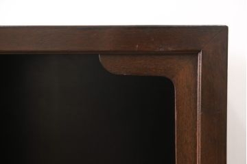 中古　松本民芸家具　高級感溢れる佇まいが魅力のF型朝鮮棚(定価約55万円)(飾り棚、収納棚)(R-047392)