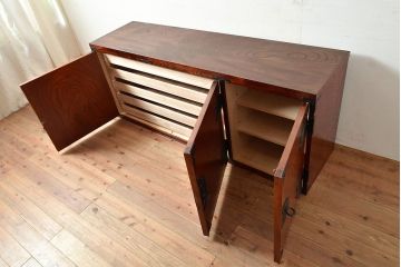 中古　民芸家具　岩谷堂箪笥　衣装盆付き　和モダンなお部屋にぴったりの箪笥サイドボード(ローボード、収納棚、着物箪笥、テレビ台)(R-047415)