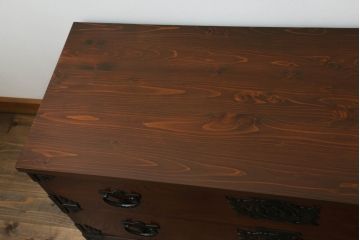 中古　民芸家具　岩谷堂箪笥　和モダンなリビングや寝室にぴったりの箪笥ローボード(リビングボード、テレビ台、テレビボード)(R-047417)