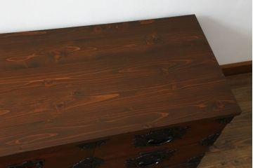 中古　民芸家具　岩谷堂箪笥　和モダンなリビングや寝室にぴったりの箪笥ローボード(リビングボード、テレビ台、テレビボード)(R-047417)