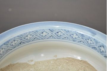 江戸期　古伊万里　染付　線香立(仏具、香炉)(R-047424)